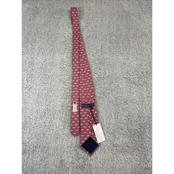 vineyard vines Martha’s Vineyard Custom Coll Silk Tie Geometric Print Court H - Picture 6 of 7